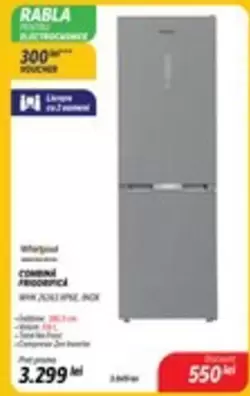 COMBINĂ FRIGORIFICĂ WHK2C62 HPX INOX