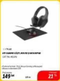 KIT GAMING CĂȘTI, MOUSE ȘI MOUSEPAD CAT 706-MEG09