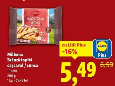 Brânză topită caşcaval / șuncă