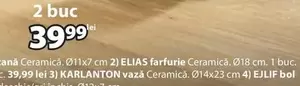 ELIAS farfurie Ceramică, KARLANTON vază Ceramică, EJLIF bol