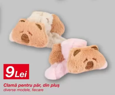 Clamă pentru păr, din pluș