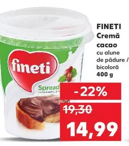 Cremă cacao cu alune de pădure / bicoloră