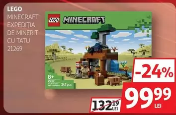 Lego - MINECRAFT EXPEDITIA DE MINERIT CU TATU 21269