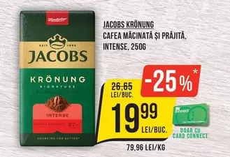 Jacobs - CAFEA MĂCINATĂ ȘI PRĂJITĂ, INTENSE