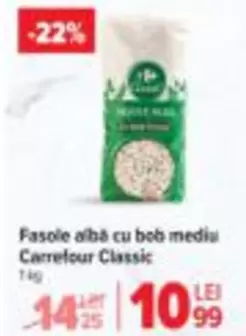 Fasole albă cu bob mediu