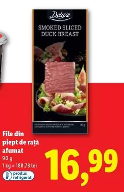 File din piept de rață afumat