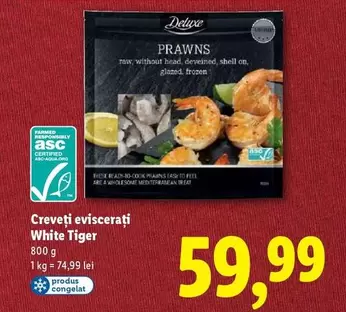 Frozen - Creveți eviscerați White Tiger