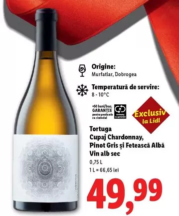 Alb - Cupaj Chardonnay, Pinot Gris şi Fetească ă