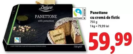 Panettone cu cremă de fistic