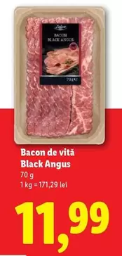 Bacon de vită Black Angus