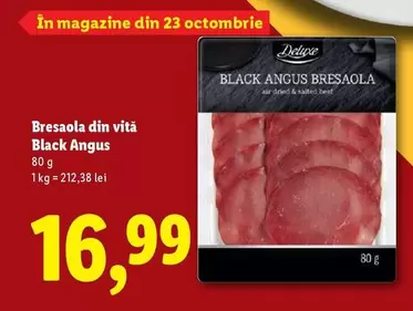 Bresaola din vită Black Angus