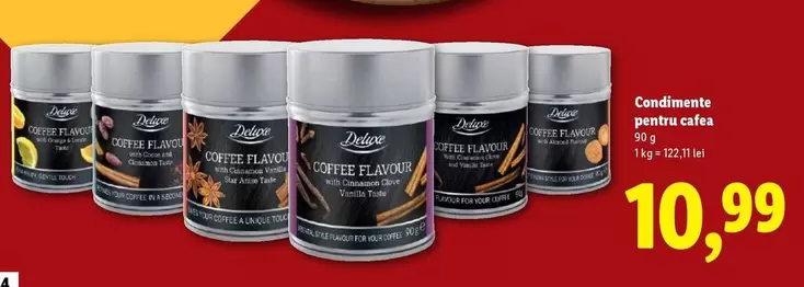 Condimente pentru cafea