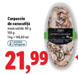Carpaccio de caracatiţă