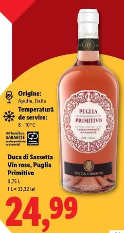 Vin rose, Puglia Primitivo