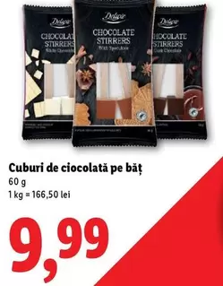 Cuburi de ciocolată pe băț