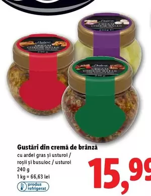 Gustări din cremă de brânză