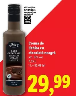 lichior cu ciocolată neagră