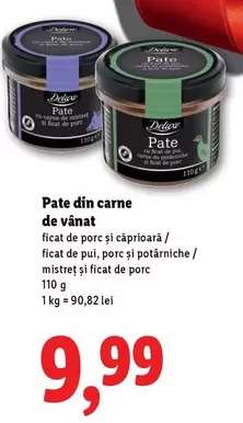 Pate din carne de vânat