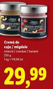 Cremă de caju / migdale