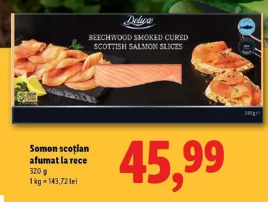 Somon scoţian afumat la rece