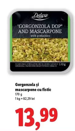 Gorgonzola și mascarpone cu fistic