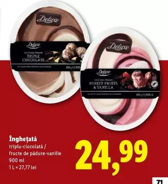 Forest - İnghețată triplu-ciocolată / fructe de pădure-vanilie