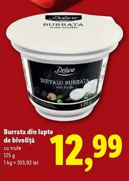Burrata din lapte de bivoliță