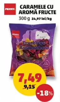 CARAMELE CU AROMĂ FRUCTE