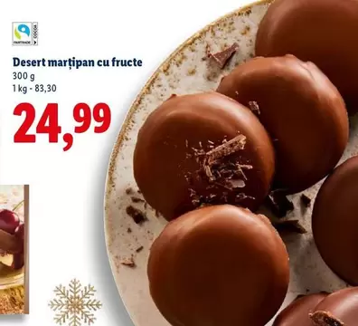 Desert marțipan cu fructe