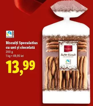 Biscuiți Speculatius cu unt si ciocolată