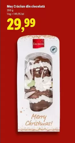 Moș Crăciun din ciocolată