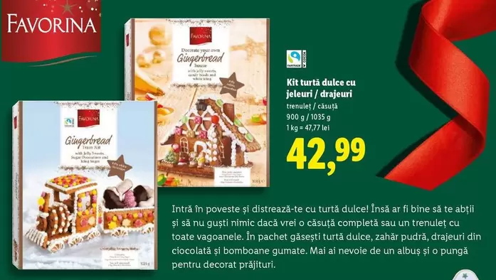 Kit turtă dulce cu jeleuri / drajeuri