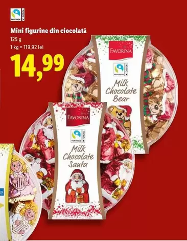 Mini figurine din ciocolată