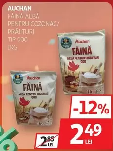 Auchan - FĂINĂ ALBA PENTRU COZONAC/ PRĂJITURI