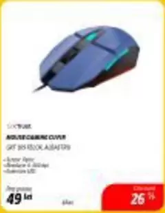 MOUSE GAMING CLOVER GMT 305 6500DPI, ALBASTRU