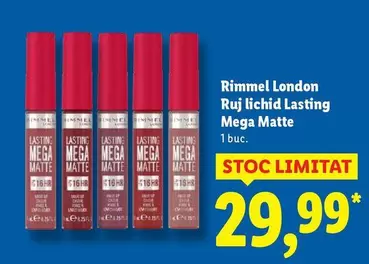 Ruj lichid Lasting Mega Matte