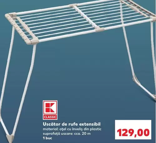 Uscator de rufe extensibil