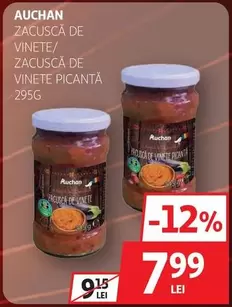 Auchan - ZACUSCA DE VINETE/ ZACUSCĂ DE VINETE PICANTA