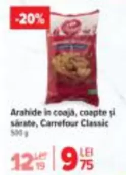 Arahide in coajă, coapte şi sărate