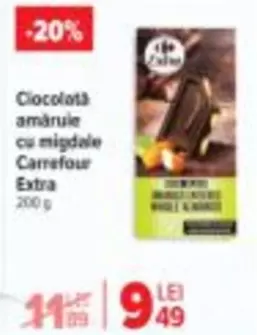 Ciocolată amăruie cu migdale