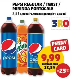 Pepsi - REGULAR / TWIST / PORTOCALE