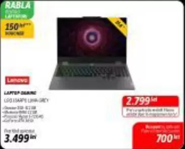 Lenovo - LAPTOP GAMING LOQ 15ARP9 LUNA GREY