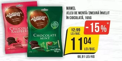 JELEU DE MENTA/ZMEURĂ ÎNVELIT ÎN CIOCOLATĂ