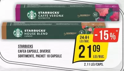 CAFEA CAPSULE, DIVERSE SORTIMENTE, PACHET 10 CAPSULE