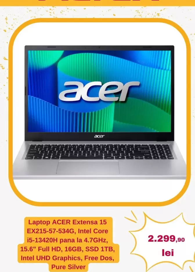 Intel - Extensa 15 EX215-57-534G