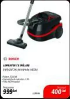 Bosch - ASPIRATOR CU SPĂLARE BWD420POR, 1700 W, NEGRU