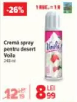 Cremă spray pentru desert