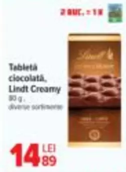 Tabletă ciocolată, Lindt Creamy