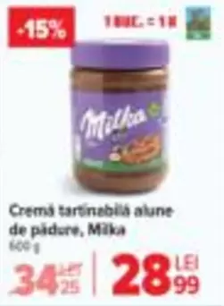 Milka - Crema tartinabilá alune de pădure