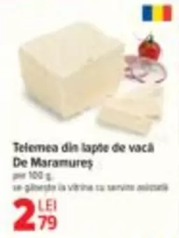 Telemea din lapte de vacă